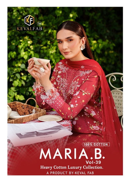Maria B Vol 39 By Keval Fab Cotton Printed Dress Material Exporters In India
